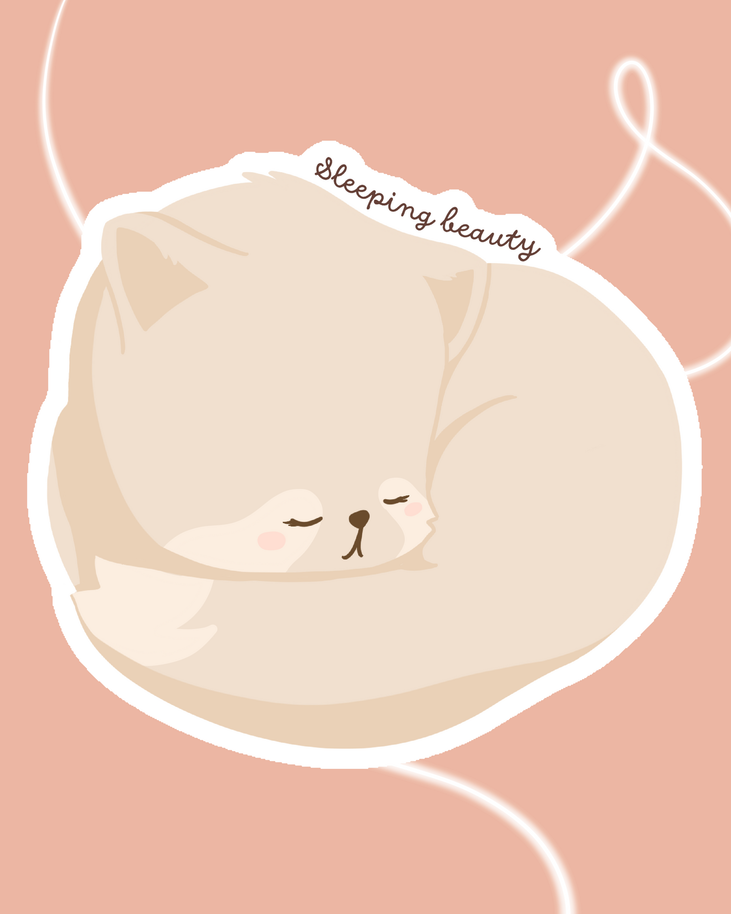 Sticker Leeny - the spleeping beauty